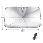 Foldable Car Windshield Sun Shade Umbrella – UV Protection Heat Insulation Front Window Parasol