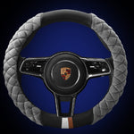 Plush Steering Wheel Cover 38cm – Universal Winter Car Steering Wheel Protector Soft Anti-Slip Auto Accessory