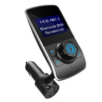 Car Bluetooth FM Transmitter MP3 Player – Wireless Audio Adapter with OLED Screen Cigarette Lighter Car Kit