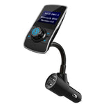 Car Bluetooth FM Transmitter MP3 Player – Wireless Audio Adapter with OLED Screen Cigarette Lighter Car Kit
