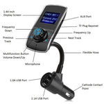 Car Bluetooth FM Transmitter MP3 Player – Wireless Audio Adapter with OLED Screen Cigarette Lighter Car Kit