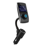 Car Bluetooth FM Transmitter MP3 Player – Wireless Audio Adapter with OLED Screen Cigarette Lighter Car Kit