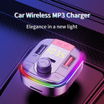 Car MP3 Bluetooth Player with PD & QC3.0 Fast Charge – Wireless FM Transmitter USB Car Charger Adapter