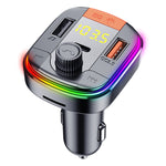 Car MP3 Bluetooth Player with PD & QC3.0 Fast Charge – Wireless FM Transmitter USB Car Charger Adapter