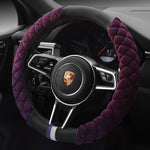 Plush Steering Wheel Cover 38cm – Universal Winter Car Steering Wheel Protector Soft Anti-Slip Auto Accessory