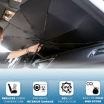 Foldable Car Windshield Sun Shade Umbrella – UV Protection Heat Insulation Front Window Parasol