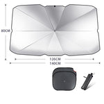 Foldable Car Windshield Sun Shade Umbrella – UV Protection Heat Insulation Front Window Parasol